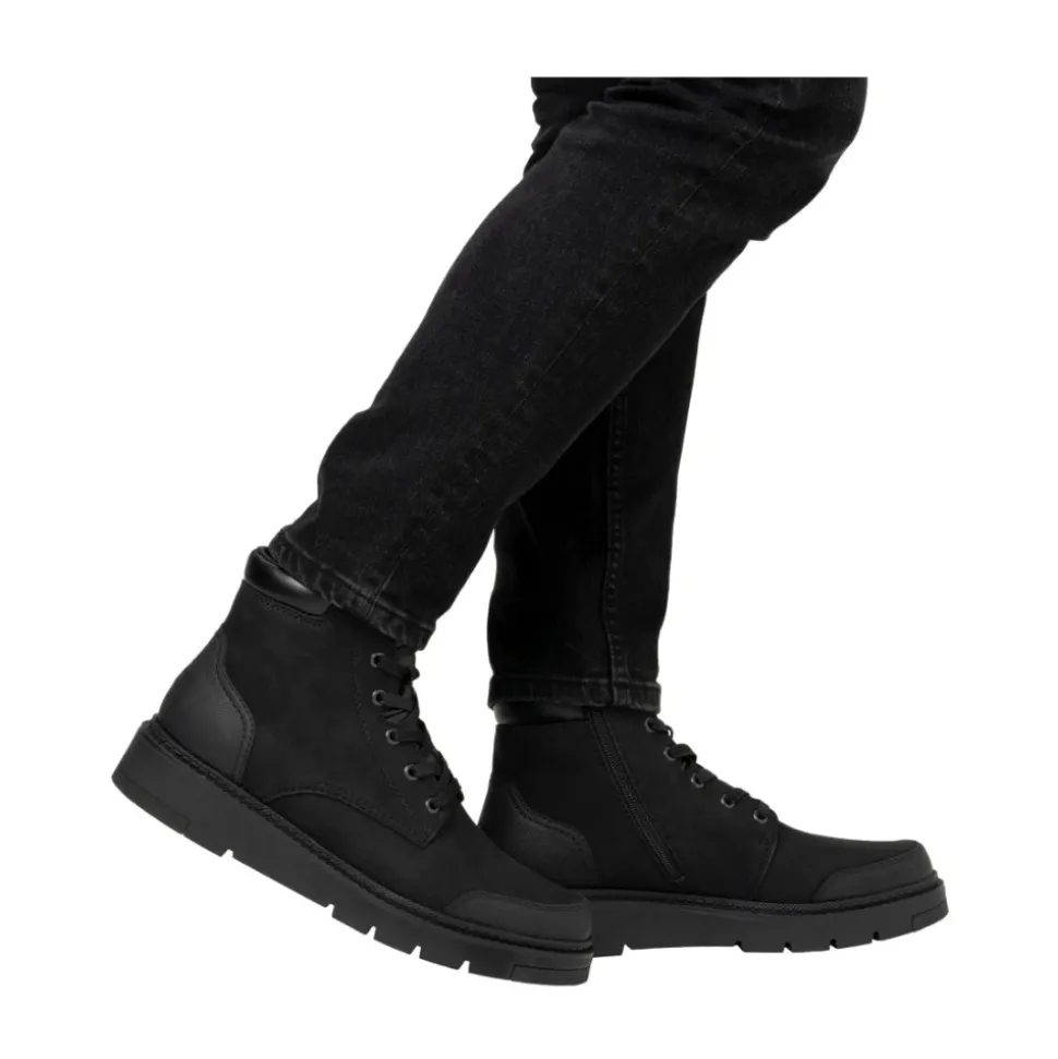 Black Casual Closed Ankle Boots