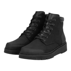 Black Casual Closed Ankle Boots