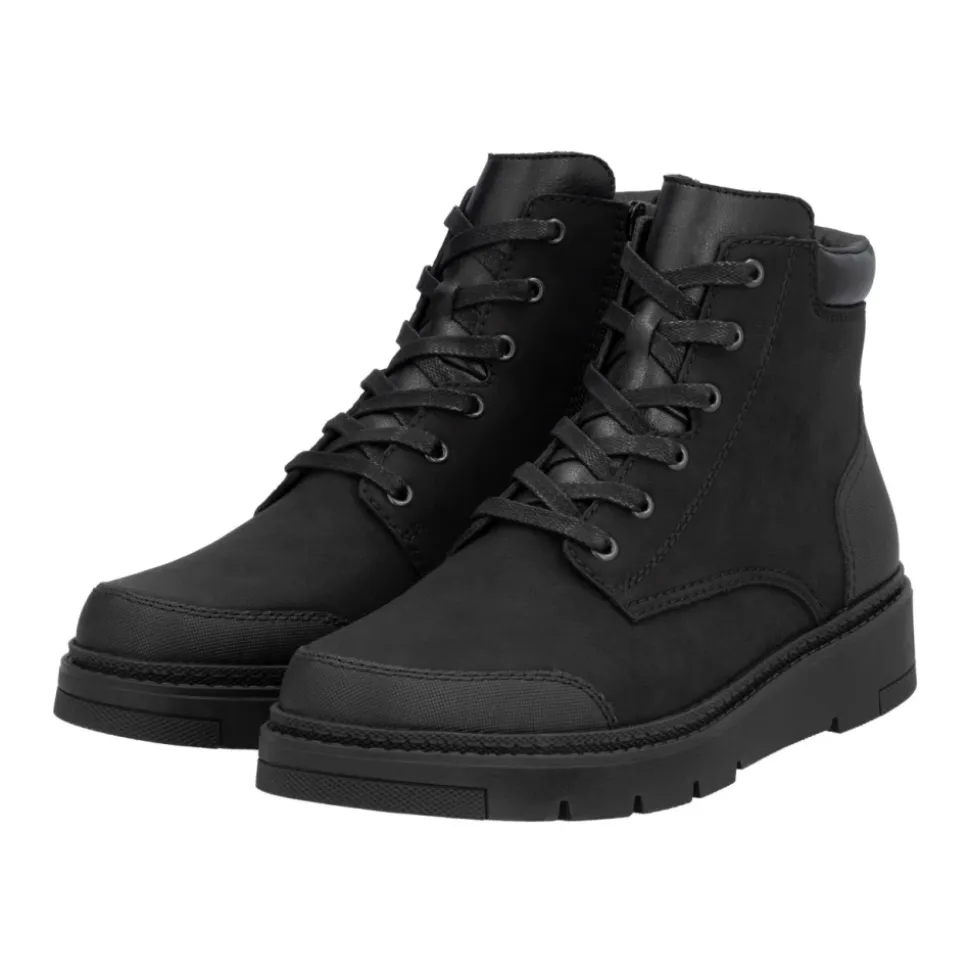 Black Casual Closed Ankle Boots