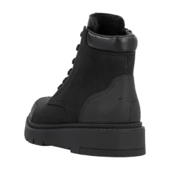 Black Casual Closed Ankle Boots