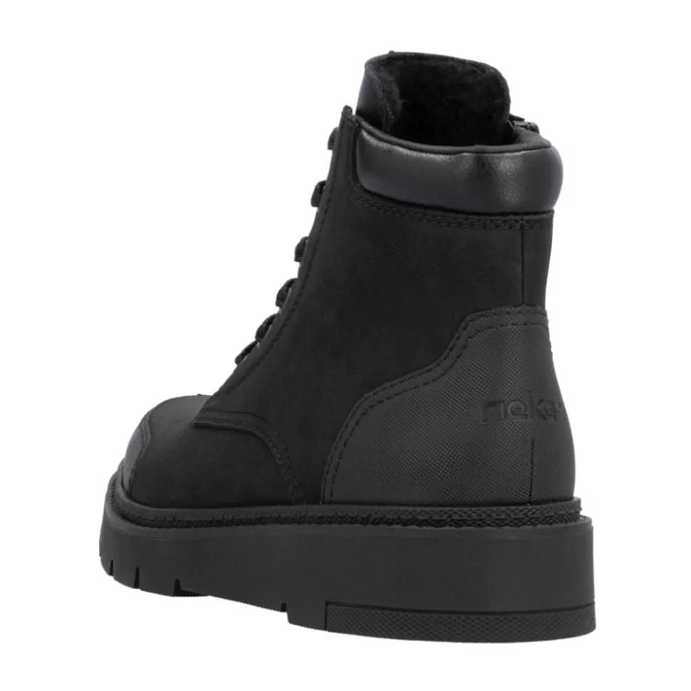 Black Casual Closed Ankle Boots