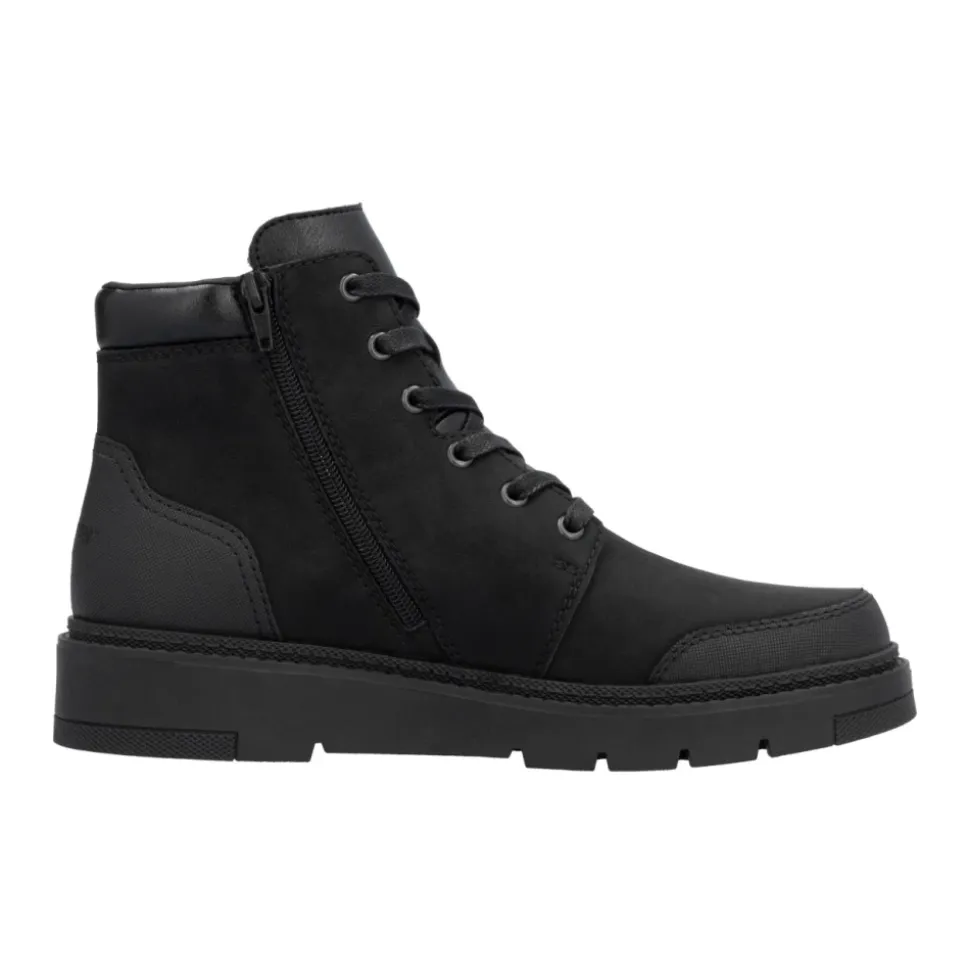 Black Casual Closed Ankle Boots
