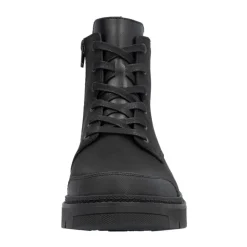 Black Casual Closed Ankle Boots