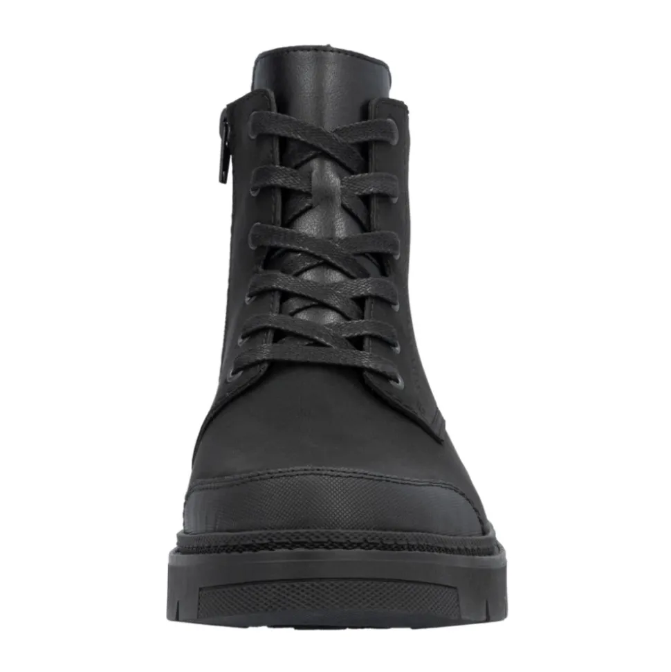Black Casual Closed Ankle Boots