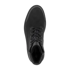 Black Casual Closed Ankle Boots