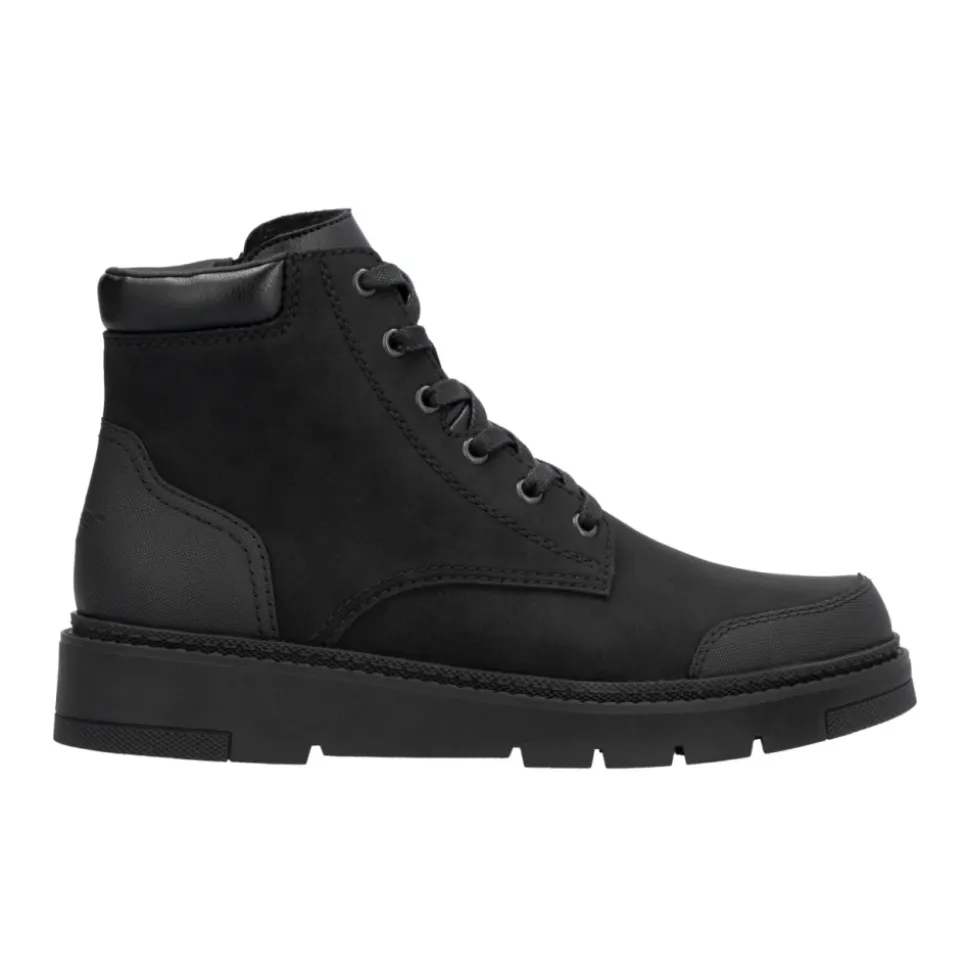 Black Casual Closed Ankle Boots