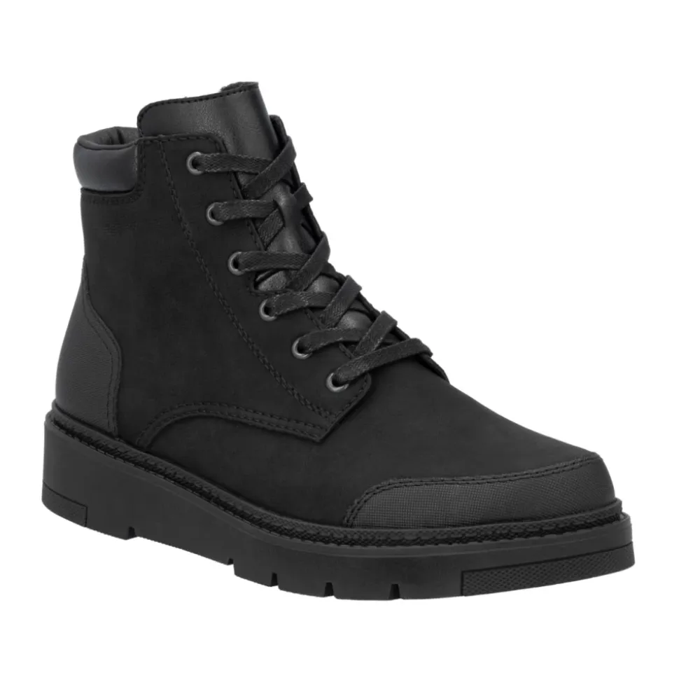 Black Casual Closed Ankle Boots