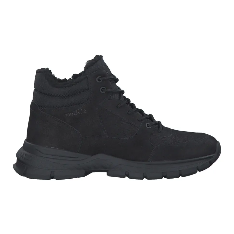 Black Casual Closed Boots