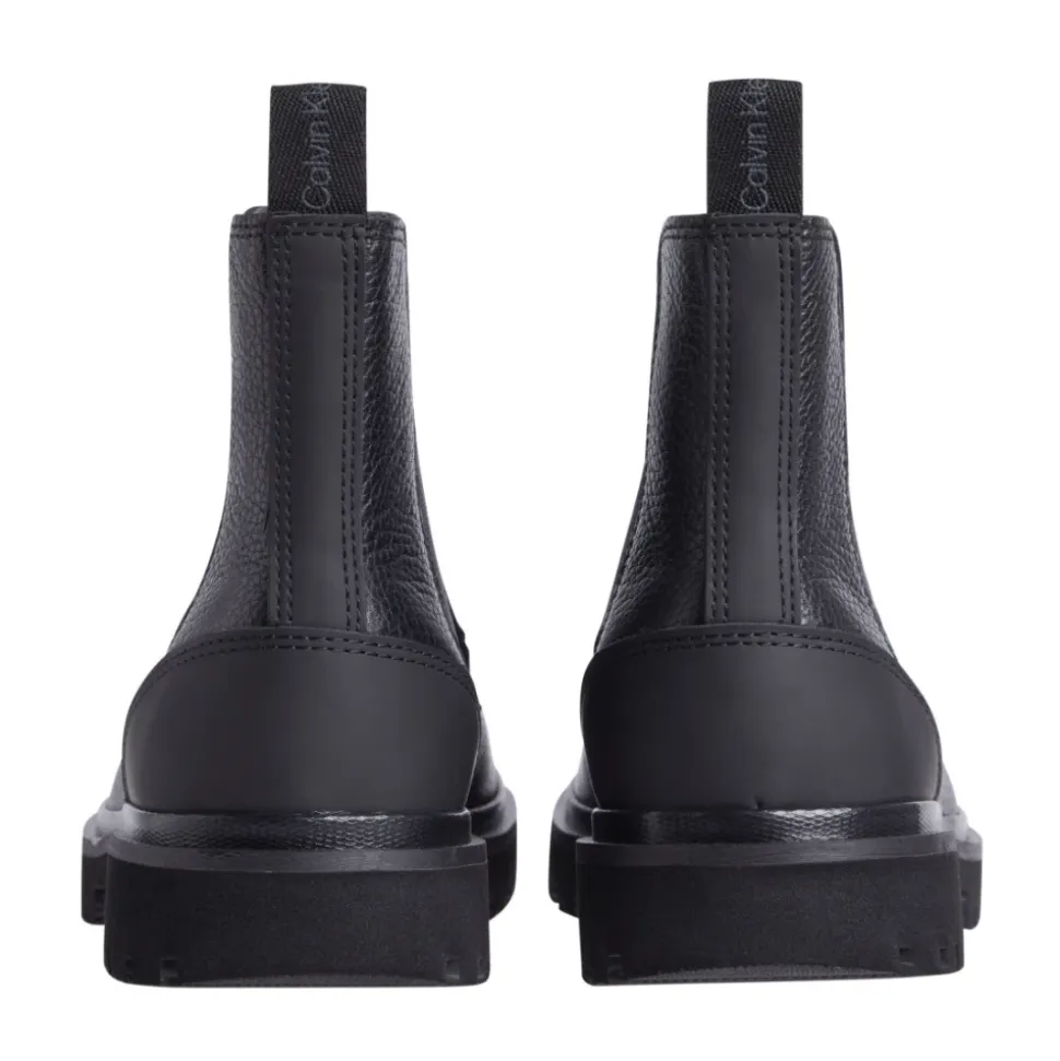 Black Chelsea Ankle Boots for Men