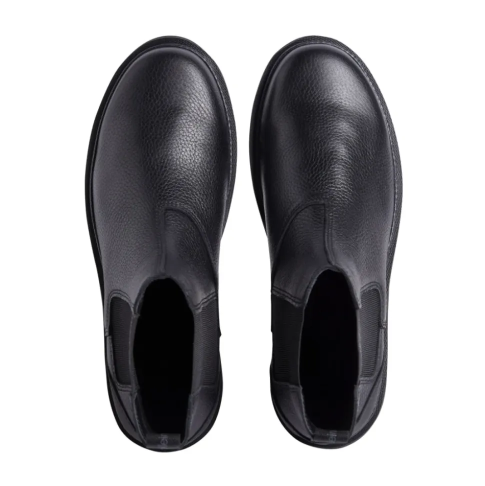 Black Chelsea Ankle Boots for Men