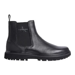 Black Chelsea Ankle Boots for Men
