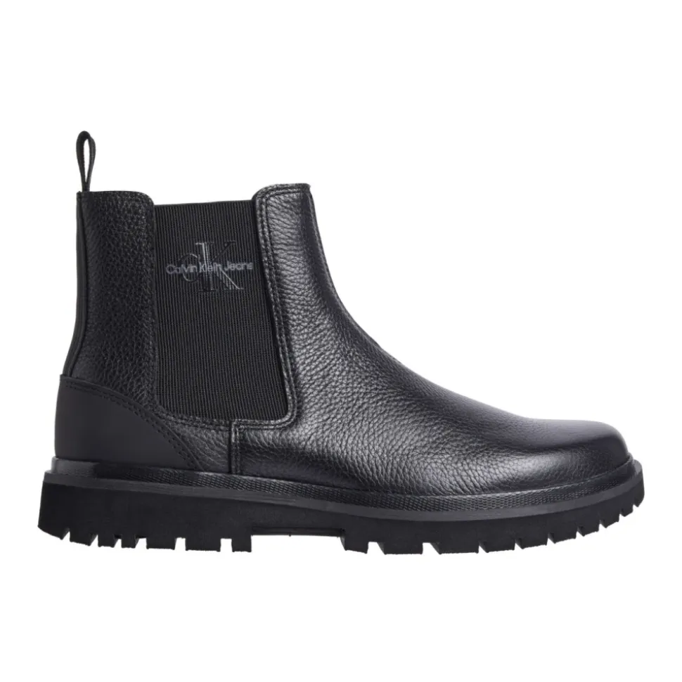 Black Chelsea Ankle Boots for Men