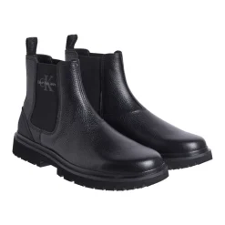 Black Chelsea Ankle Boots for Men