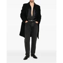 Black Cotton Classic Jeans