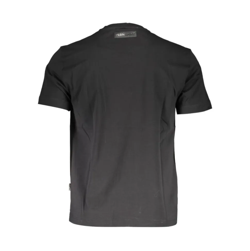 Black Cotton Men T-Shirt