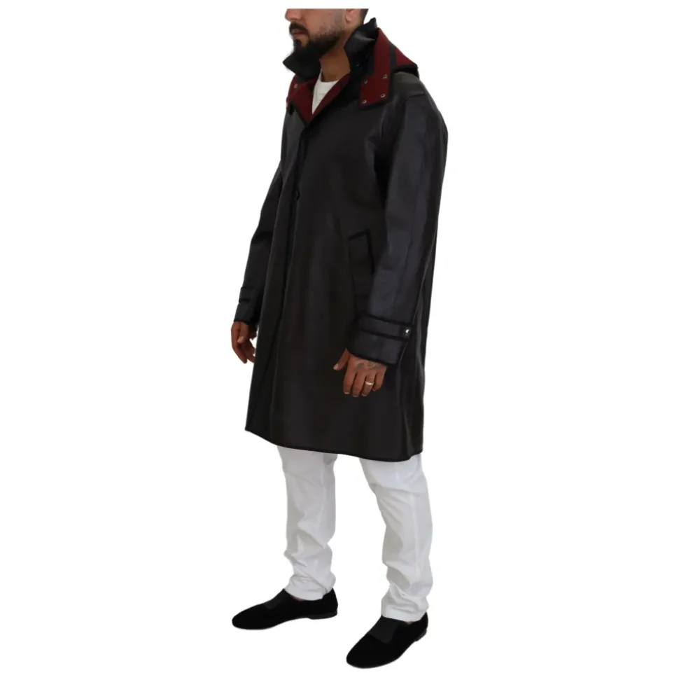 Black Cotton Parka Jacket