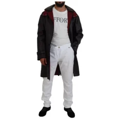 Black Cotton Parka Jacket