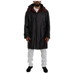 Black Cotton Parka Jacket