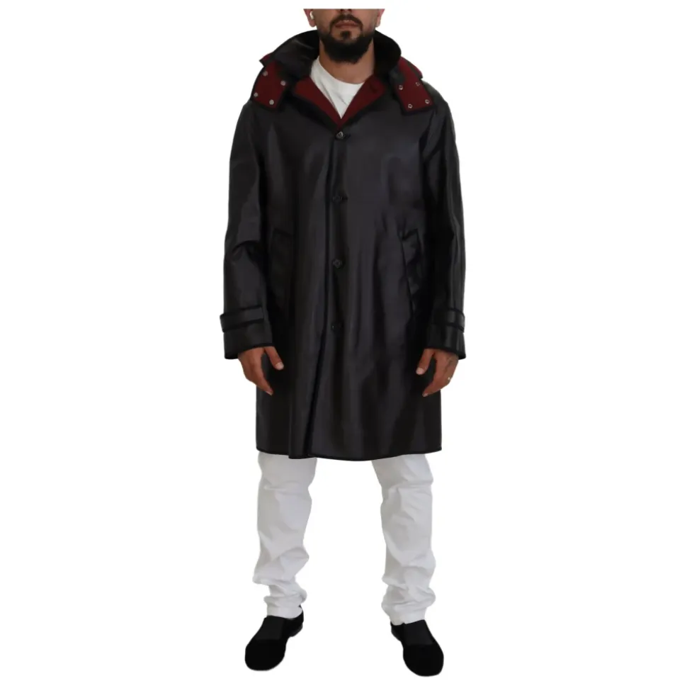 Black Cotton Parka Jacket