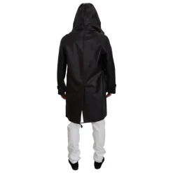 Black Cotton Parka Jacket