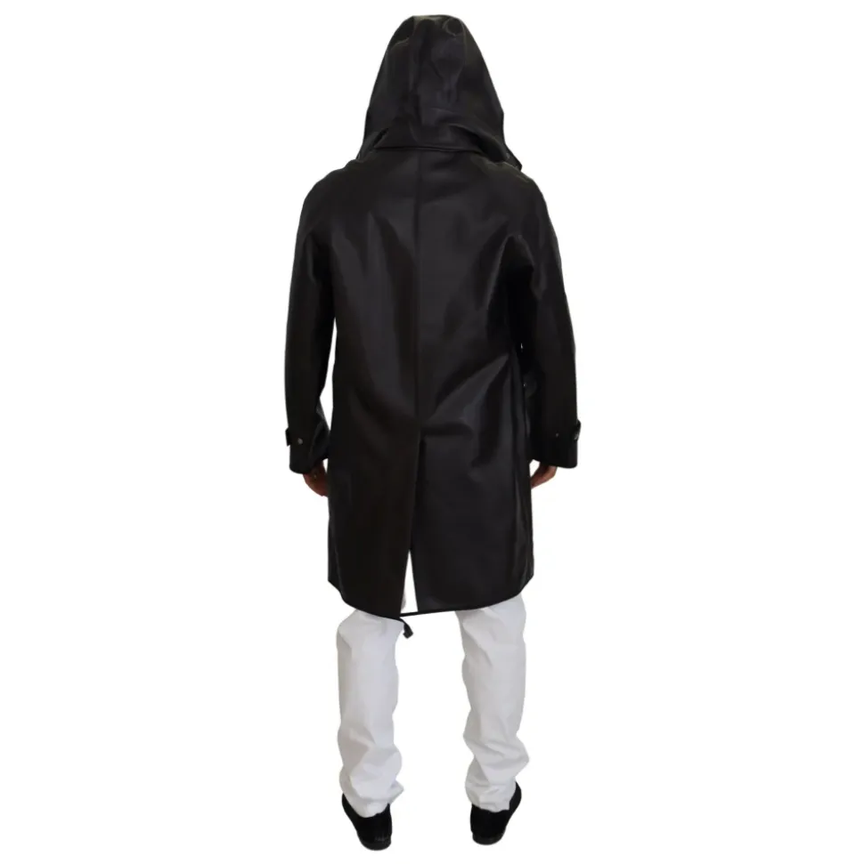 Black Cotton Parka Jacket