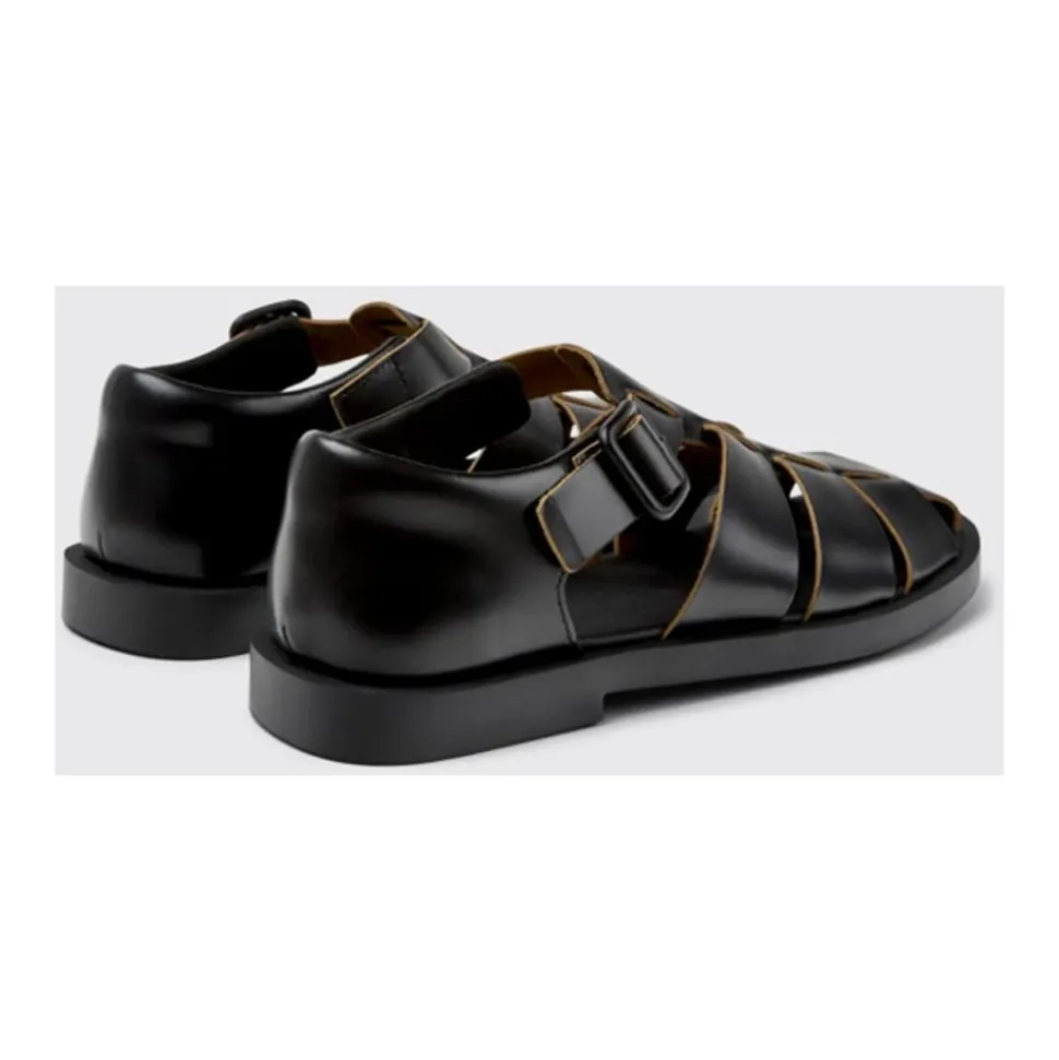 Black Fisherman Sandals Casual Style