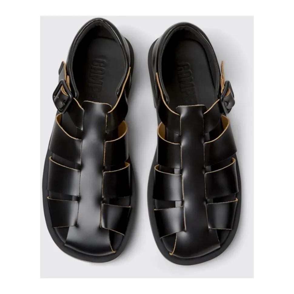 Black Fisherman Sandals Casual Style