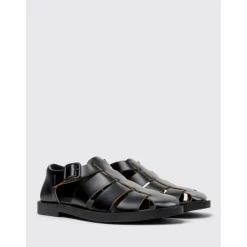 Black Fisherman Sandals Casual Style