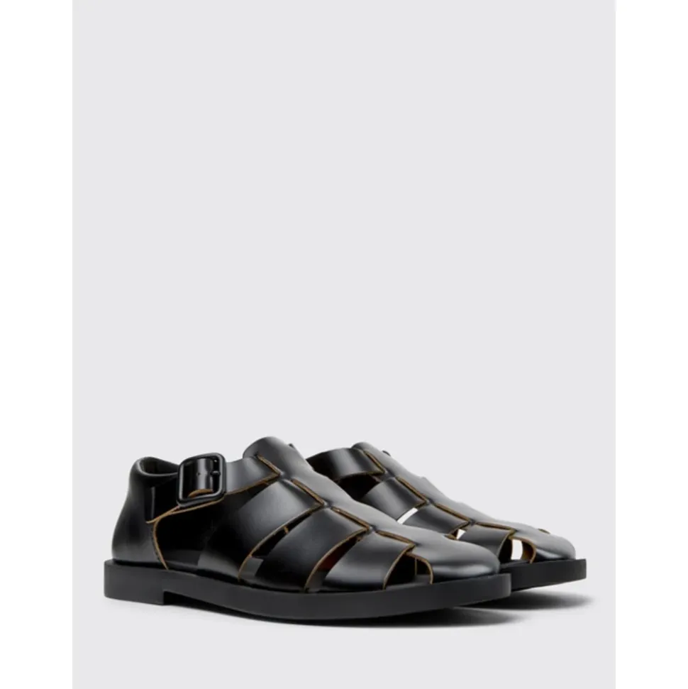 Black Fisherman Sandals Casual Style