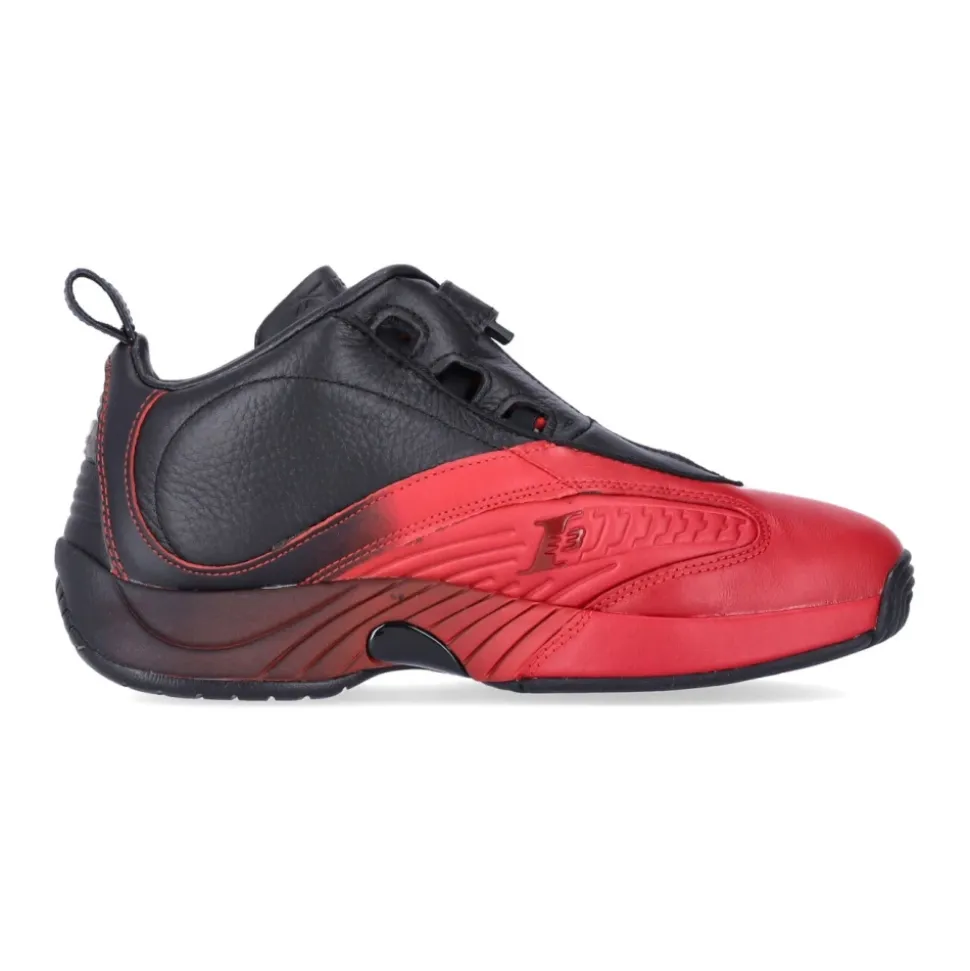 Black/Flash Red Basketball Sneakers