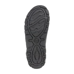 Black Flat Sandals for Men