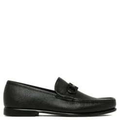 Black Gancini Ornament Loafers