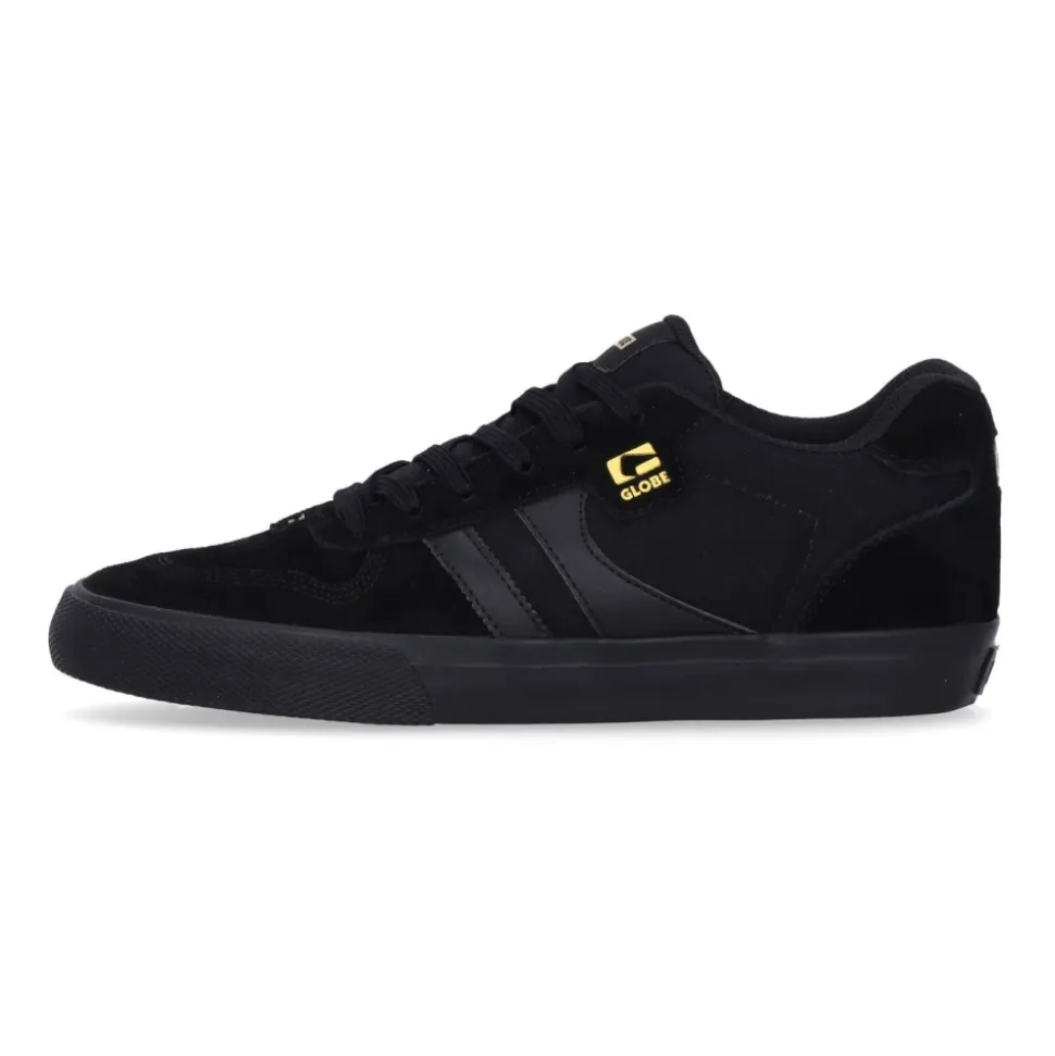 Black/Gold Skate Shoes Vulcanized Style