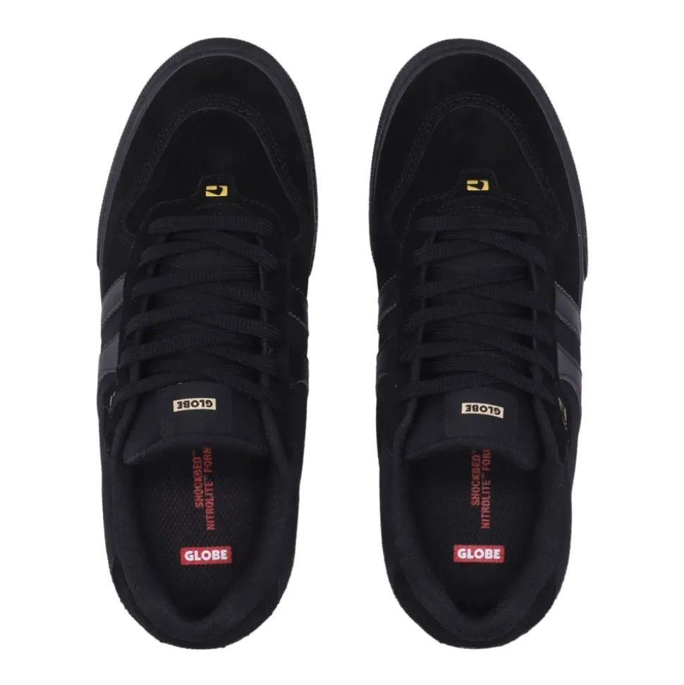 Black/Gold Skate Shoes Vulcanized Style