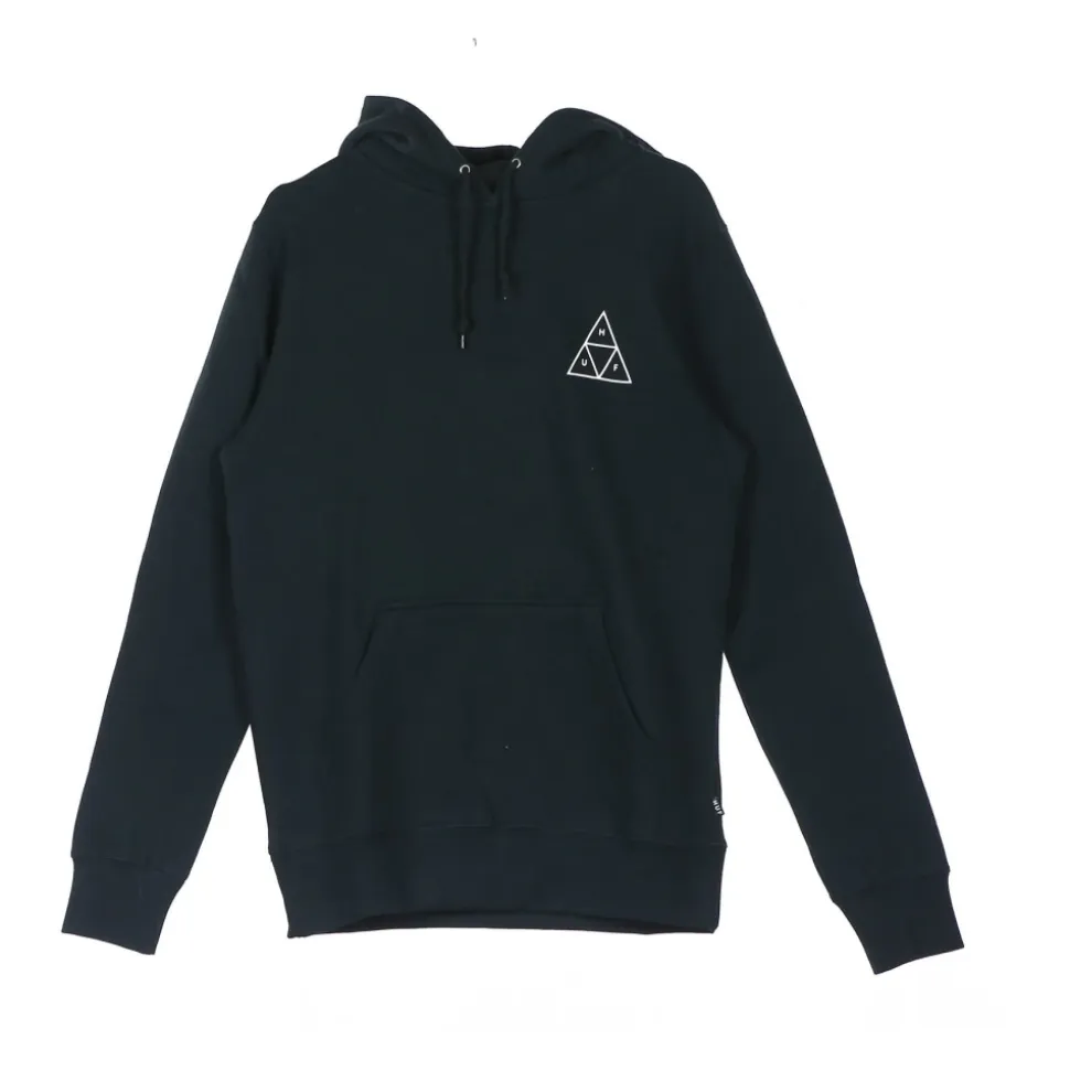 Black Hoodie with Drawstring Hood