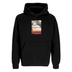 Black Hoodie with Kangaroo Pocket