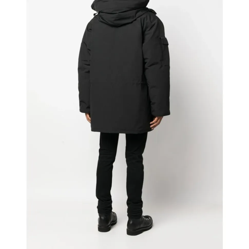 Black HyBridge Jacket with Zip Closure