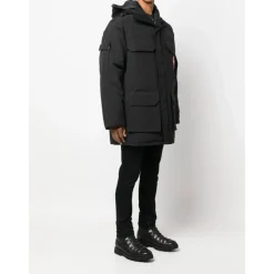 Black HyBridge Jacket with Zip Closure