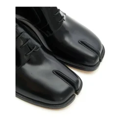 Black Lace-Up Derby Shoes