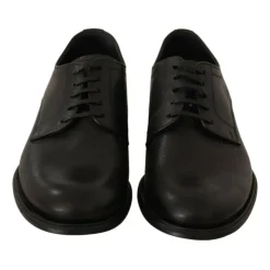 Black Lace Up Leather Formal Shoes