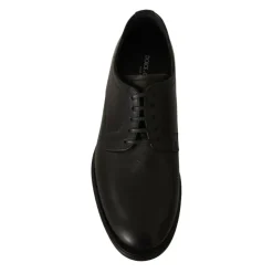 Black Lace Up Leather Formal Shoes