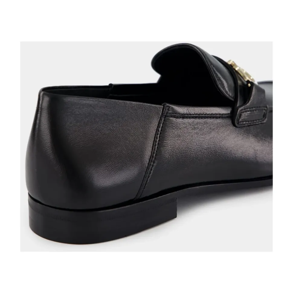 Black Lambskin Slip-On Loafer
