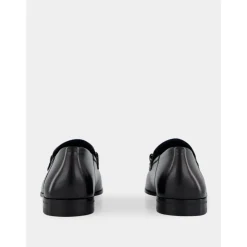 Black Lambskin Slip-On Loafer