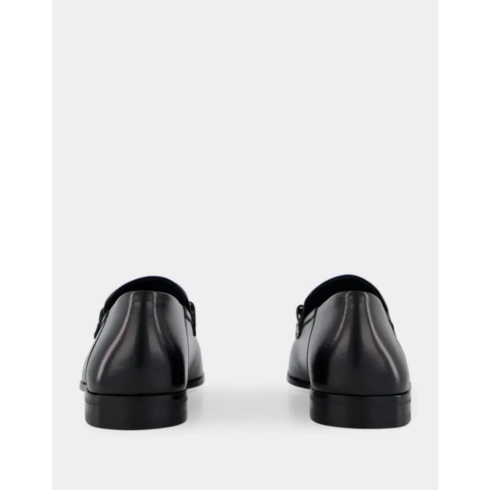 Black Lambskin Slip-On Loafer