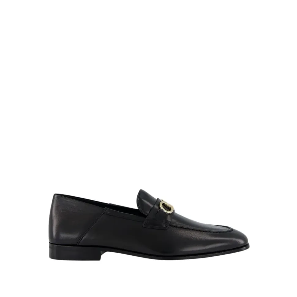 Black Lambskin Slip-On Loafer