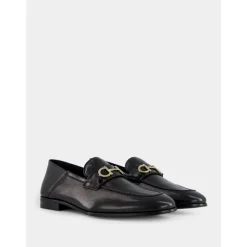Black Lambskin Slip-On Loafer