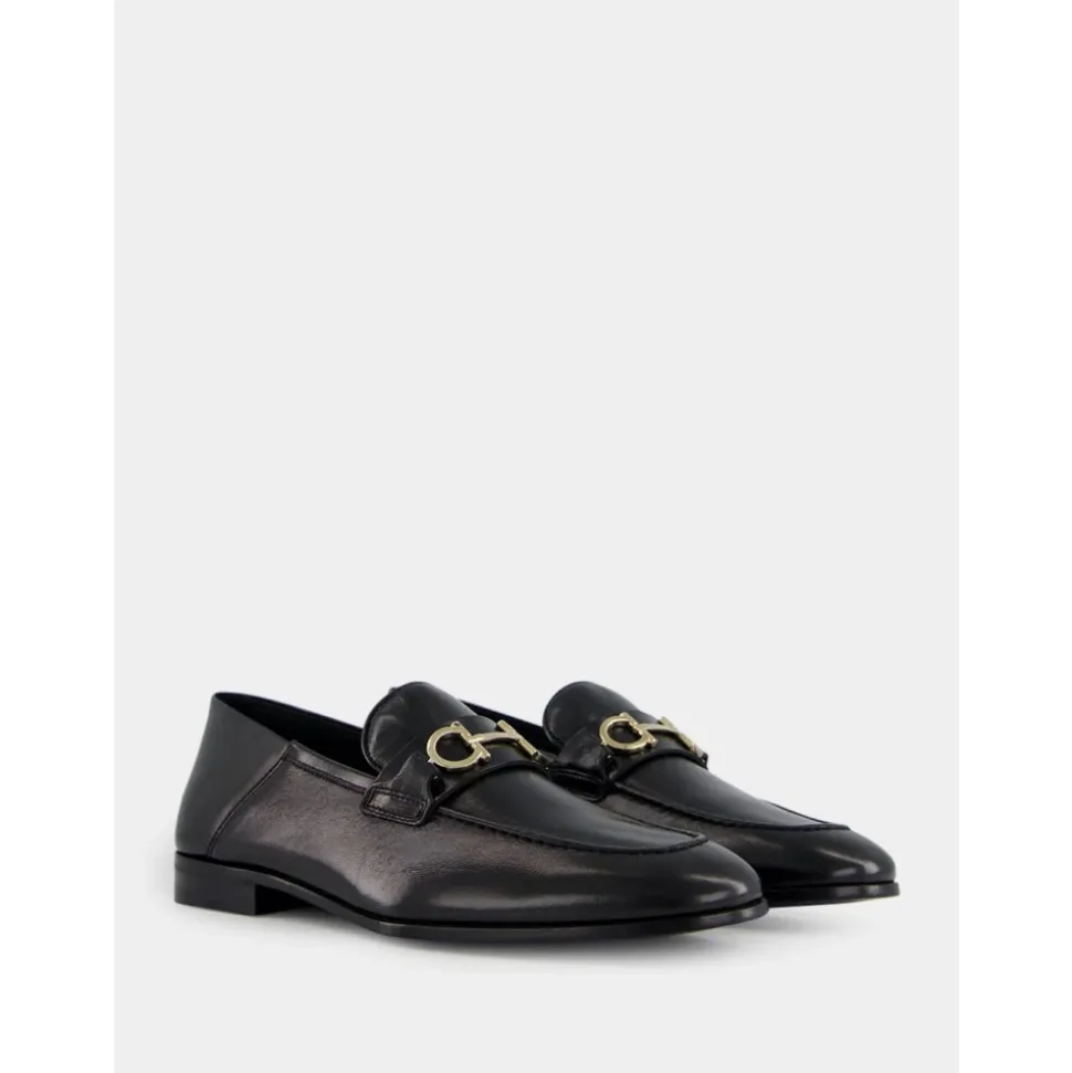 Black Lambskin Slip-On Loafer