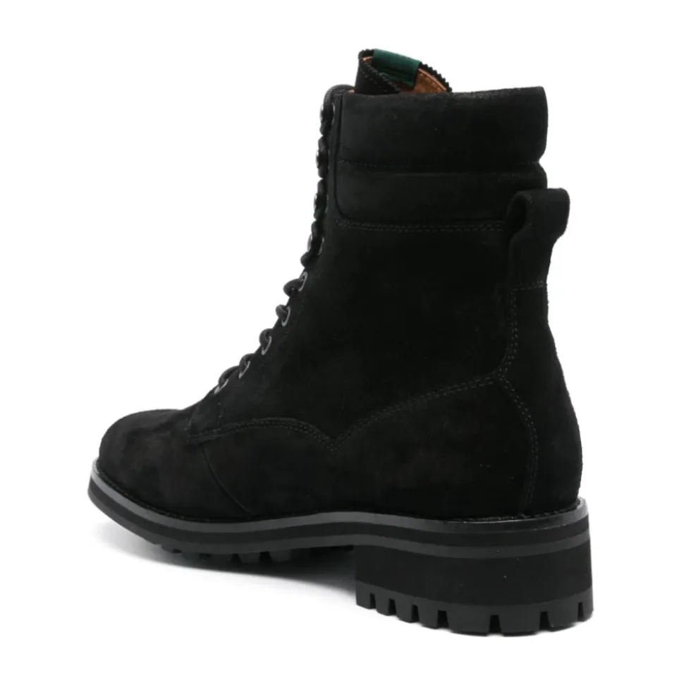 Black Leather Ankle Boots