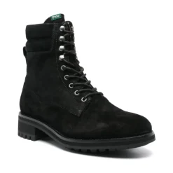 Black Leather Ankle Boots