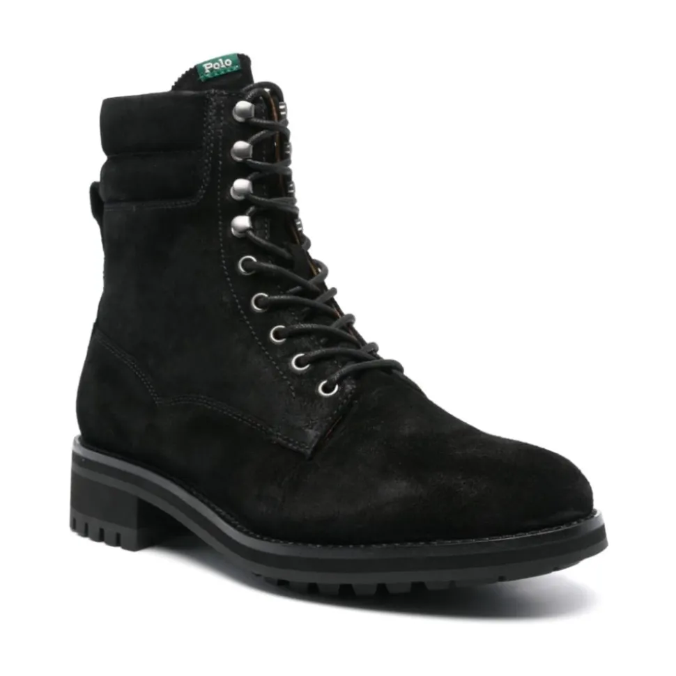 Black Leather Ankle Boots
